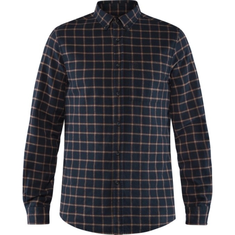 Fjallraven Ovik Flannel Shirt - Heren - Blouse - Dark Navy