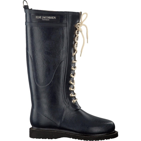 Ilse Jacobsen Dames Regenlaarzen Rub1 - Blauw - Maat 37
