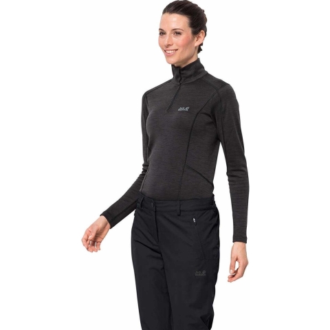 Jack Wolfskin Parana Regenbroek Vrouwen - Black - Maat 42