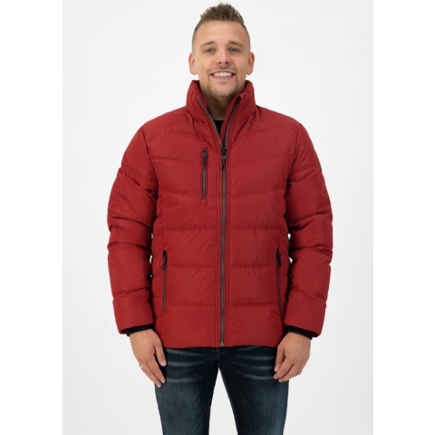 Kjelvik heren winterjas - winterjas padded gewatteerd - Igor - rood - maat S