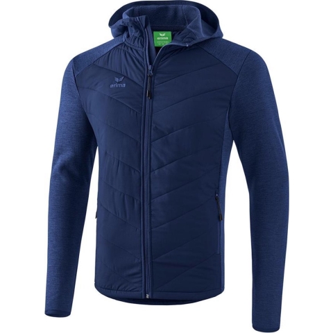 Erima Basic Doorgestikt Jack - Jassen  - blauw donker - 3XL