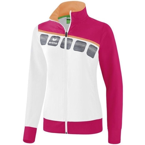 Erima 5-C Dames Presentatiejack - Jassen  - wit - 42