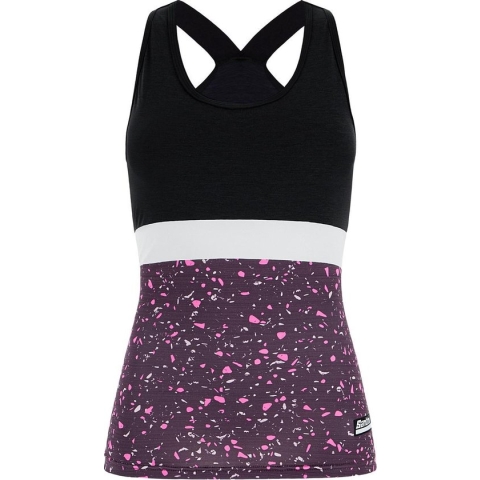 Santini Fietsshirt mouwloos Paars Dames - Scia Pietra Tank Top For Women Vigneto Purple - M