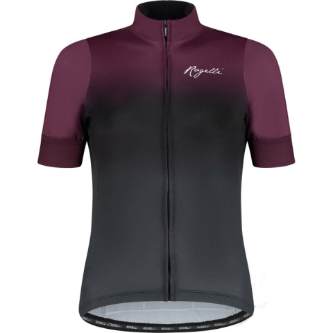 Rogelli Dream Fietsshirt - Korte Mouwen - Dames - Grijs, Bordeaux - Maat L
