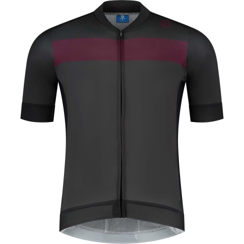 Rogelli Prime Fietsshirt - Korte Mouwen - Heren - Grijs, Bordeaux - Maat M