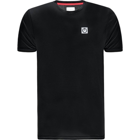 Re-Born Sport Training Shirt Mesh Korte Mouw Heren - Zwart - Maat L