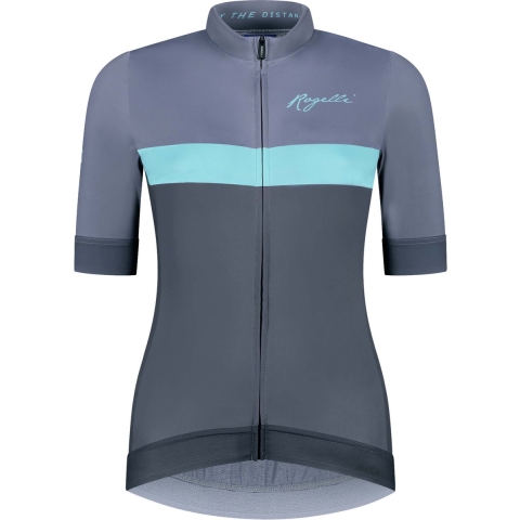 Rogelli Prime Fietsshirt - Korte Mouwen - Dames - Blauw, Turquoise - Maat 2XL