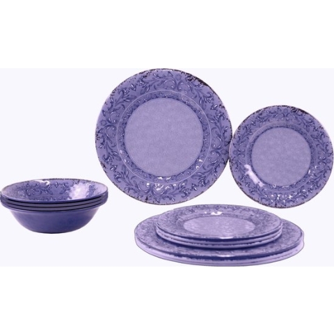 Gimex Stone Line Servies - Azure - 12-Delig
