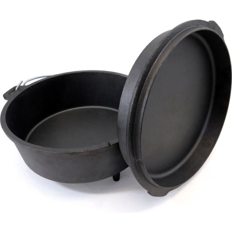 Origin Outdoors Dutch Oven QT9/7.6L - Gietijzeren Braadpan - Met pootjes