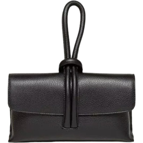 Zwarte Leren Handtas - Handtassen Schoudertassen - Italiaans Leder - Zwart