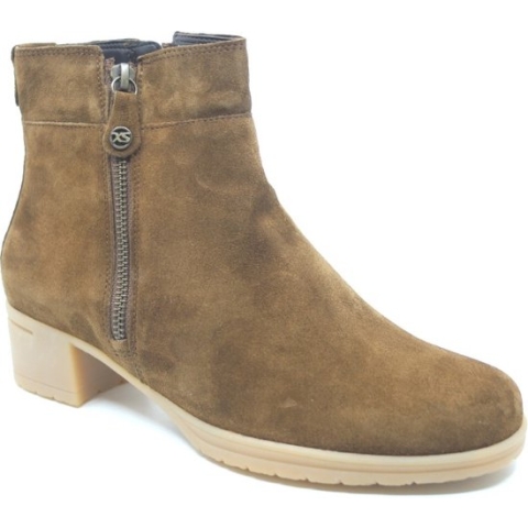 Hartjes, 172.0211, 172.0211/30 57.00, Cognacbruine enkellaars wijdte H | Maat 39