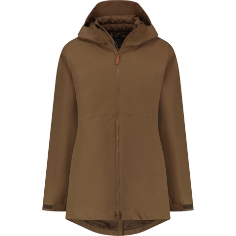 MGO Lizzy Jacket - Dames 3-in-1 jas - Winddicht en waterdicht - Bruin - Maat 3XL