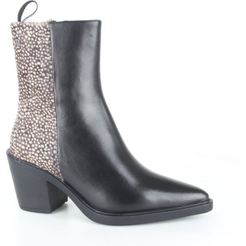 Maruti - Gisele Enkellaarsjes op hak Pixel - Black/Pixel Black - 40