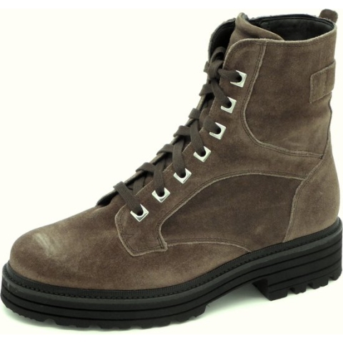 Durea Dames Veterboot - 9758-755-0683 Bruin - Wijdte H - Maat 7½ (41)