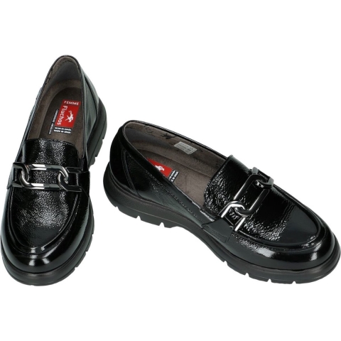 Fluchos -Dames - zwart - ballerina's & mocassins - maat 39