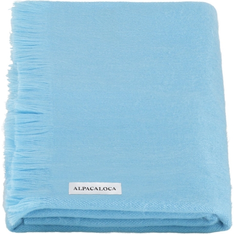Sjaal/Omslagdoek Sky Blue - Alpaca Wol
