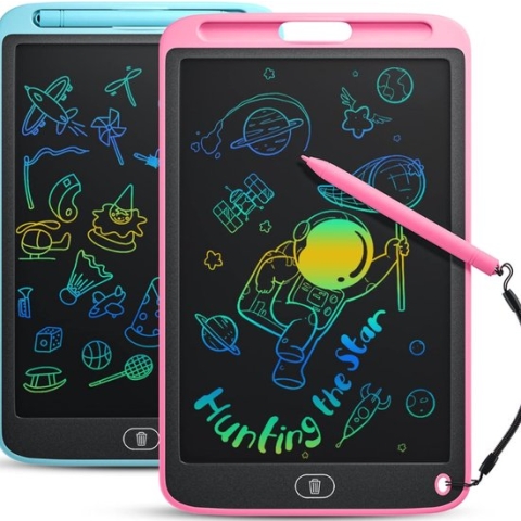 Kleyn - Tekentablet - LCD Teken Tablet - 10 Inch - Tekentablet Kinderen - Draagbaar en Digitaal - Blauw/Roze - 2 Stuks