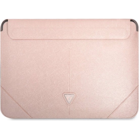 Guess Saffiano Laptoptas voor o.a. Apple MacBook (16") - Roze