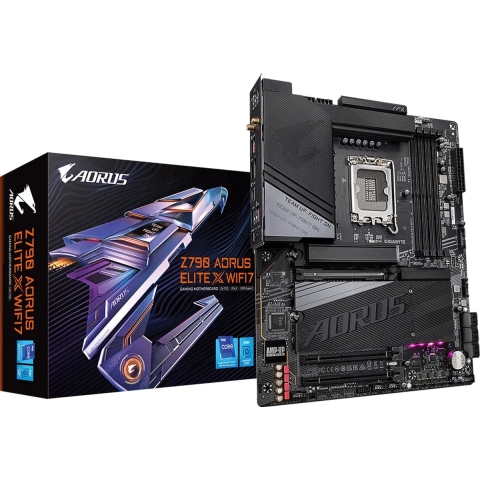 Gigabyte Z790 AORUS ELITE X WIFI7, Intel, LGA 1700, Intel® Celeron®, Intel® Core™ i3, Intel® Core™ i5, Intel® Core™ i7, Intel® Core™ i9,..., LGA 1700, DDR5-SDRAM, 192 GB