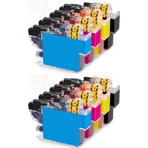 Geschikt voor Brother 421 / LC-421 XL inktcartridges - Multipack 8 Stuks - Geschikt voor Brother DCP J1140DW en MFC J1010DW - Inktpatronen - Inkt