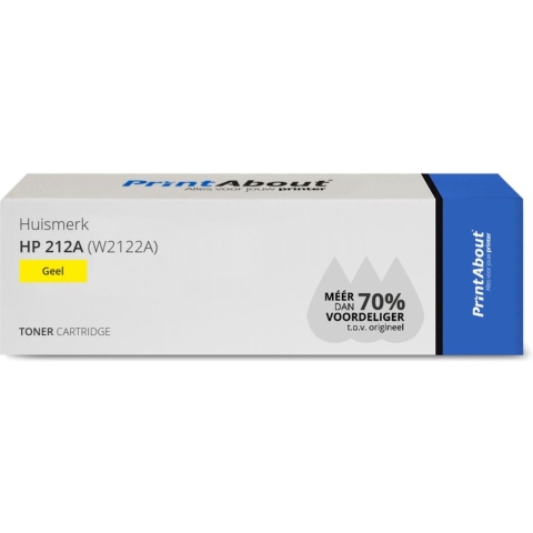 PrintAbout huismerk Toner 212A (W2122A) Geel geschikt voor HP