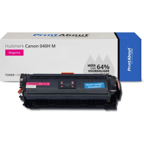 PrintAbout huismerk Toner 040H M Magenta Hoge capaciteit geschikt voor Canon