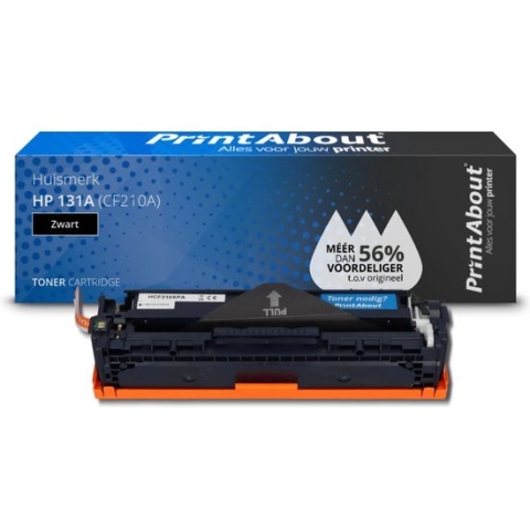 PrintAbout huismerk Toner 131A (CF210A) Zwart geschikt voor HP