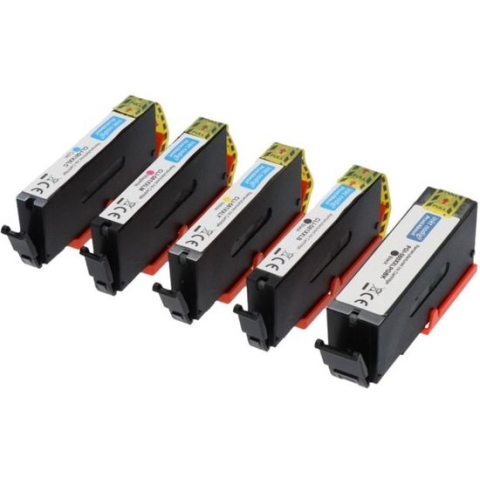 PrintAbout huismerk Inktcartridge PGI-580XXL/CLI-581XXL BK/CMYK 5-kleuren Voordeelbundel Extra hoge capaciteit geschikt voor Canon