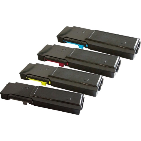 KATRIZ® huismerk toner Dell 593-11119 Zwart + 593-11122 Cyaan +593-11121 Magenta + 593- 11120 Geel | 4 stuks