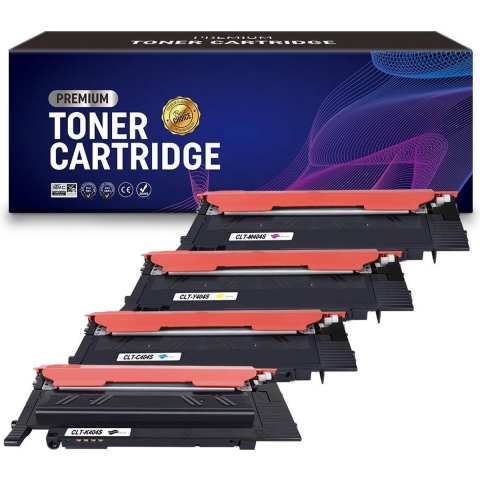 PREMIUM Compatibele Toner Cartridge voor Samsung CLT-K/C/Y/M404S combo-pakket(4 stuks) met Printer SamsungSamsung SL-C430W/C480W/C432W/C433W/C482W/C483W