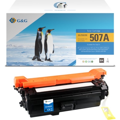 G&G CE400A toner compatibel met HP 507A Tonercartridge Zwart 1 stuck (s) Huismerk