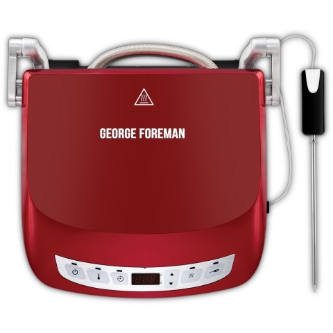 George Foreman 24001-56 Evolve Precision Probe Grill met extra diepe grillplaten - Contactgrill