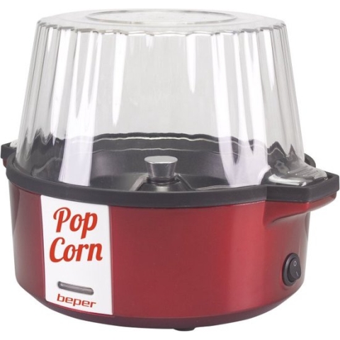 Beper P101CUD050 - Popcornmaker - Popcornmachine - Popcorn Popper - Popcorn Maker - Popcorn Maker Machine - Hot Air Popcorn Maker - Rood