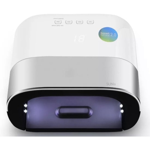 SUN3 Professionele Nageldroger - LED UV Nagellamp - Smartsensor - Nagel Gellak - Wit/Zilver - 48 Watt