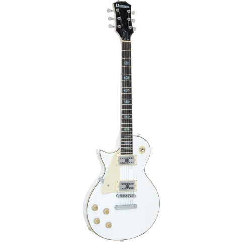 Dimavery - Gitaar - Volwassenen - Elektrische Gitaar - LP-700L LH Wit