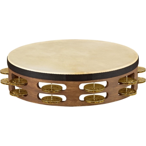 Meinl TAH2V-WB Vintage Goat Skin Wood Tambourines 2 Rows