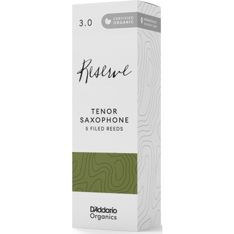 D'Addario Woodwinds Organic Reserve Tenor Saxophone Reeds 3.0 (5 stuks)