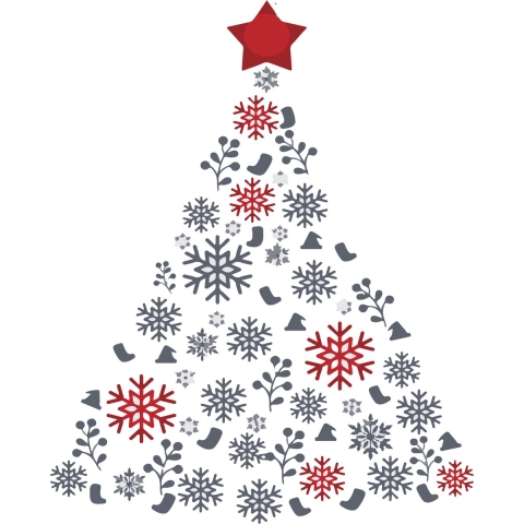 Kerstdecoratie - Raamsticker - Design kerstboom 150 cm