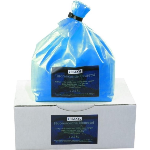 Reaxyl Fluorescentiekleurstof poeder 2,2 kg, blauw