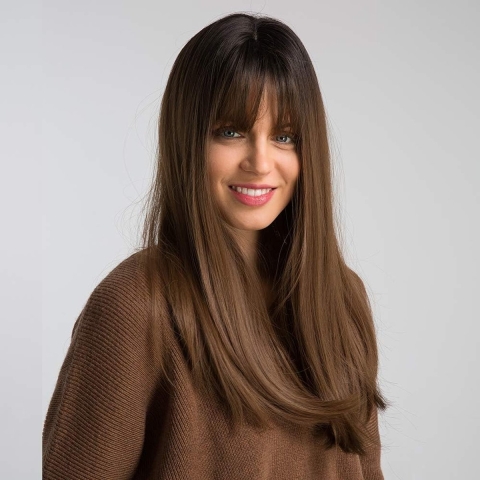 Vrouwen Natuurlijke Kijken Synthetische Pruiken - Women's Wigs-15 x 25 x 3 cm; 270 gram