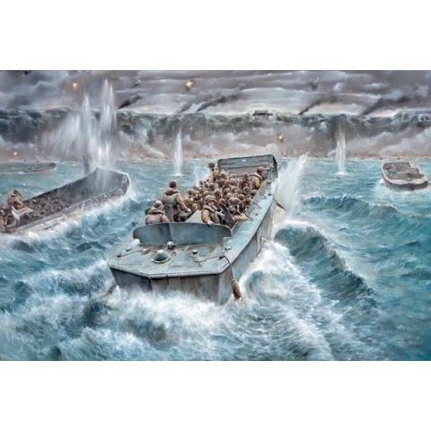 1:35 Italeri 6524 LCVP with U.S. Infantry Plastic Modelbouwpakket