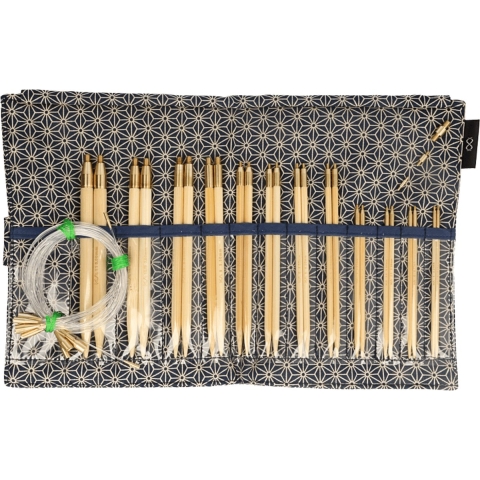 Seeknit Shirotake verw. rondbreinaaldenset STD blauw.