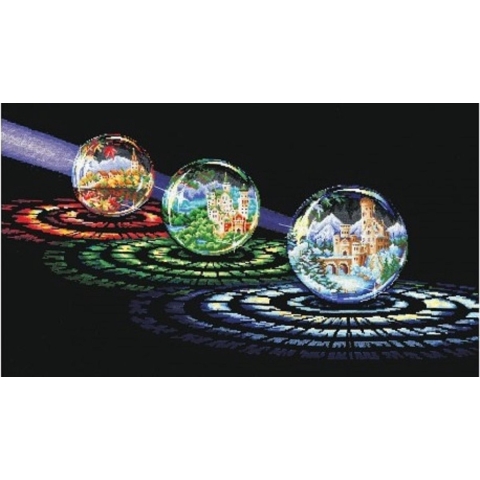 Borduurpakket Adriana - Spheres of Desires - Bollen van Verlangen - telpatroon om zelf te borduren