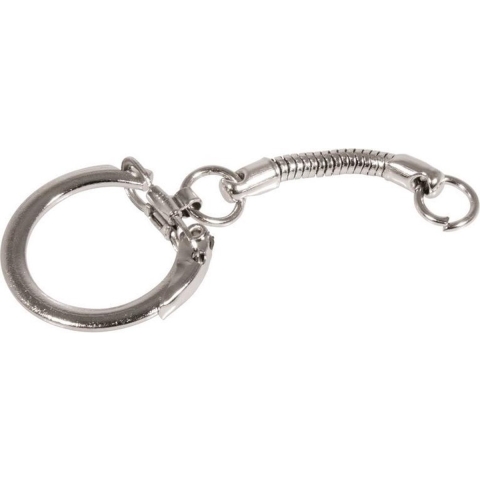 50x Hobby sleutelringen/sleutelhangers met ketting en clipsluiting - DIY sleutelhangers maken - Knutsel materiaal