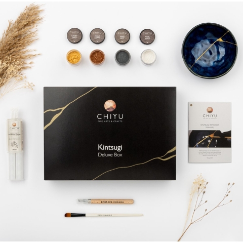 CHIYU Kintsugi Repair Kit: Deluxe Box - Goud - Zilver - Koper - Zwart