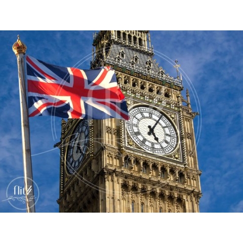 100% Nederlandse Productie! │ Diamond Painting │ Big Ben Londen │ Formaat 70 x 50 cm │ Diamond Painting Pakket Volwassen │ Volledige bedekking │ Vierkant │ Full │ Flitzz Diamond Painting