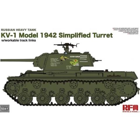 1:35 Rye Field Model 5041 Russian Heavy Tank KV-1 Model 1942 Plastic Modelbouwpakket
