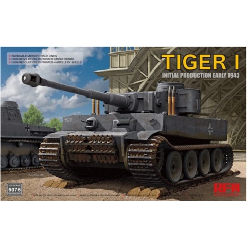 1:35 Rye Field Model 5075 Tiger I Initial Production Early 1943 Plastic Modelbouwpakket