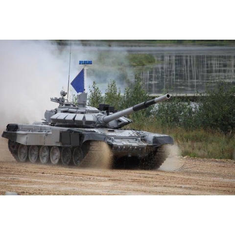 The 1:35 Model Kit of a Russian T-72B3M MBT.

Plastic Kit 
Glue not included
Dimension 289 * 108 mm
1370 Plastic parts
The manufacturer of the kit is Trumpeter.This kit is only online available.