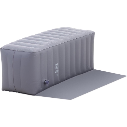 Uniprodo Opblaasbare whirlpoolrand - 110 x 40 x 43 cm - grijs